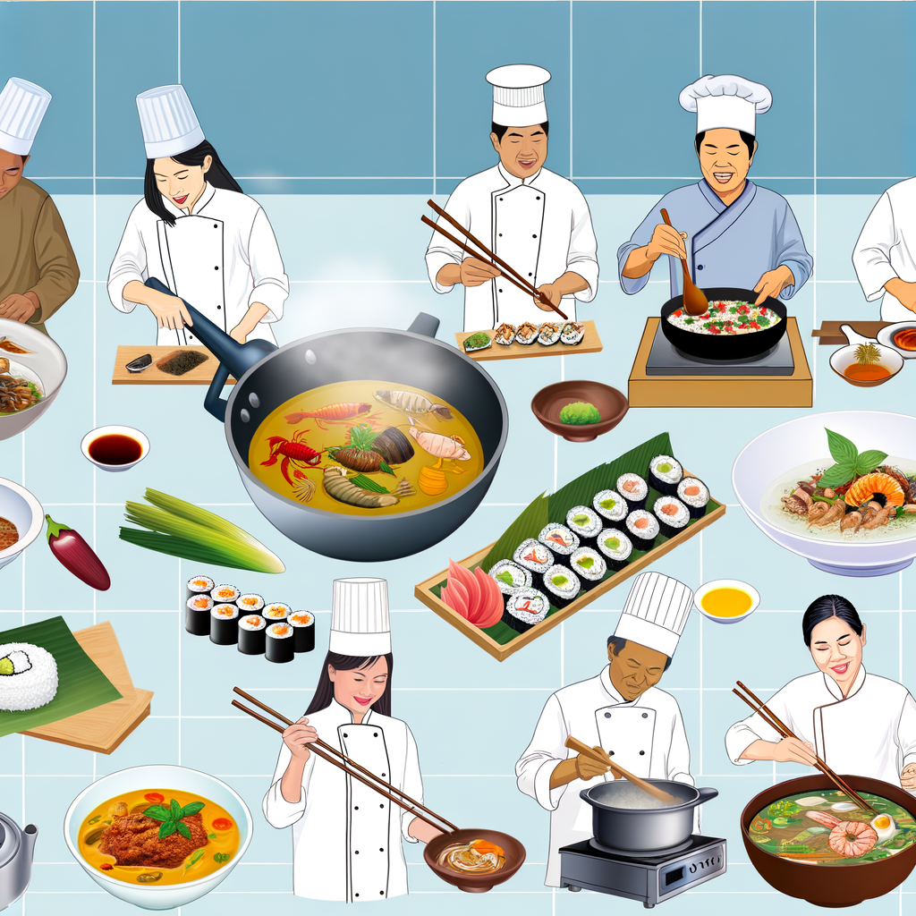 Les diffèrents types de cuisine asiatiques