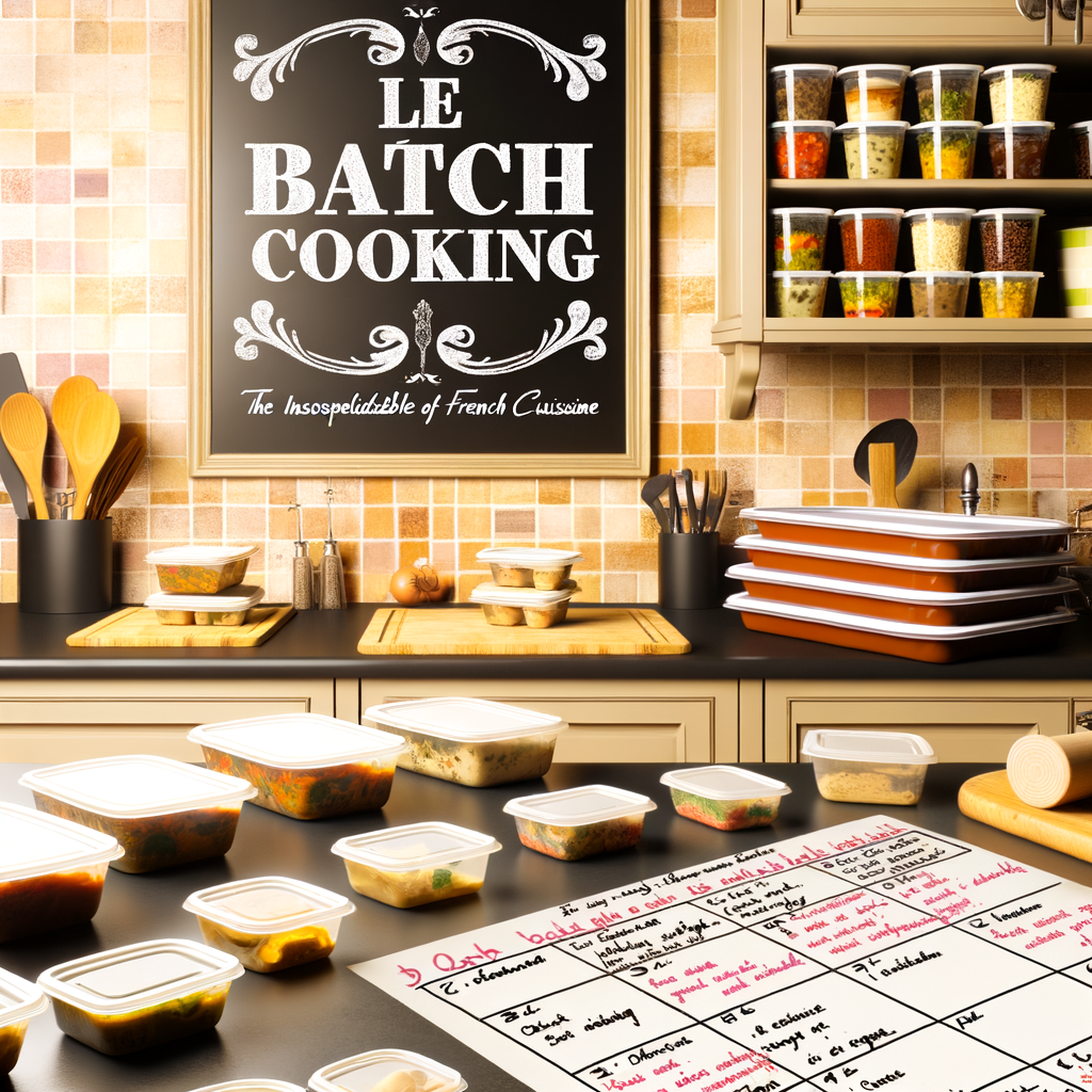 La Planification des repas avec le Batch Cooking : la solution pour une cuisine française de qualité