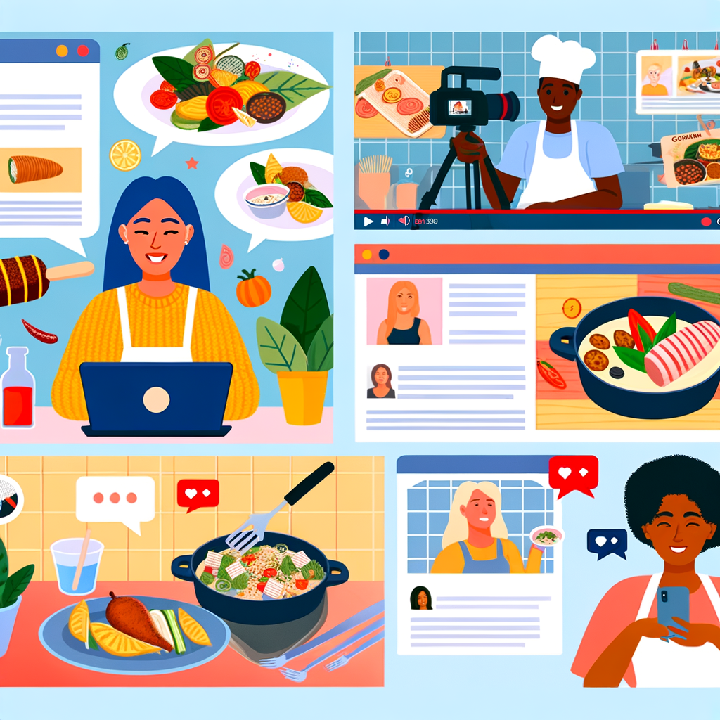 Les Blogs culinaires : Conseils pour une présence réussie sur les réseaux sociaux