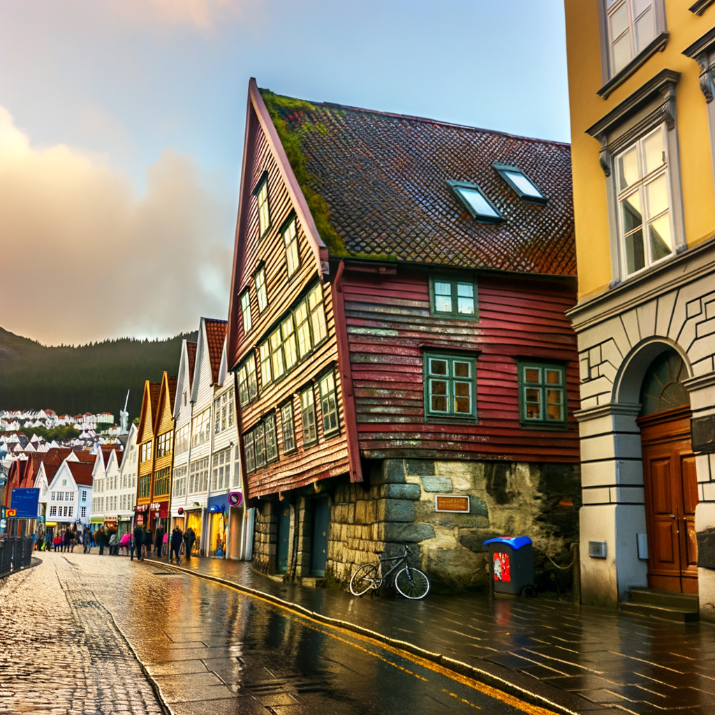 La beauté pittoresque de Bergen, Norvège